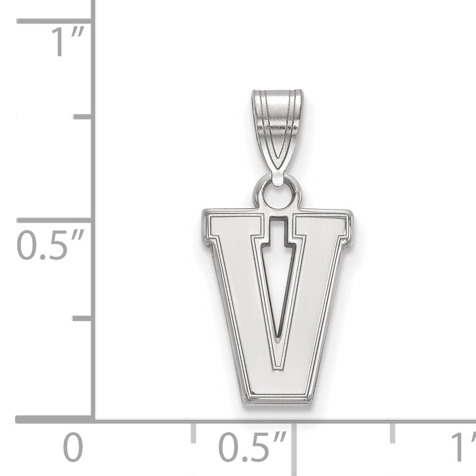 Sterling Silver Rh Plated Logoart Vanderbilt University Small Pendant