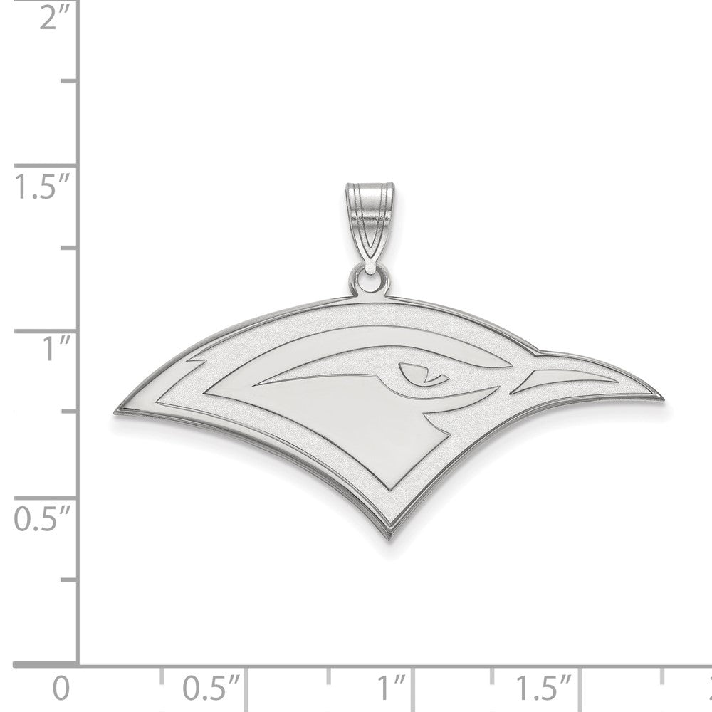Sterling Silver Rhodium Plated Logoart University Of Tennessee At Chattanooga Mockingbird Large Pendant