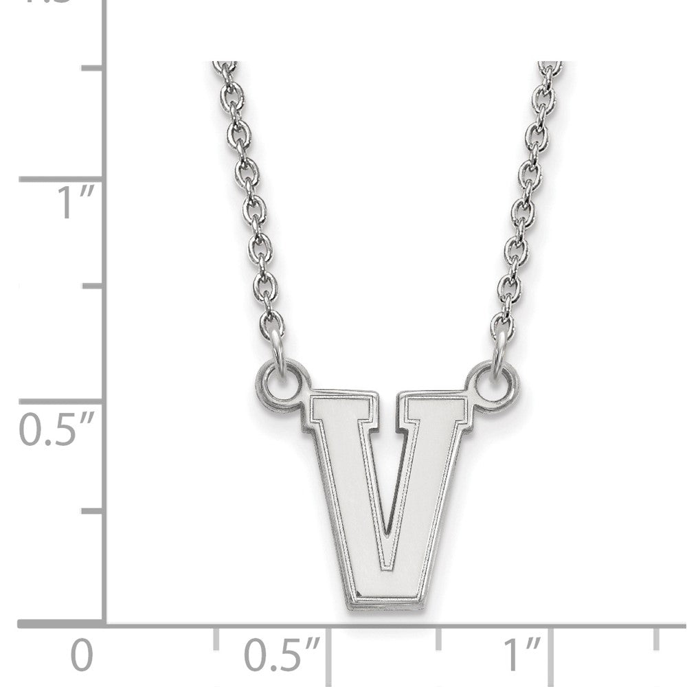 Sterling Silver S. Rh P Logoart Vanderbilt University Small Pendant Necklace