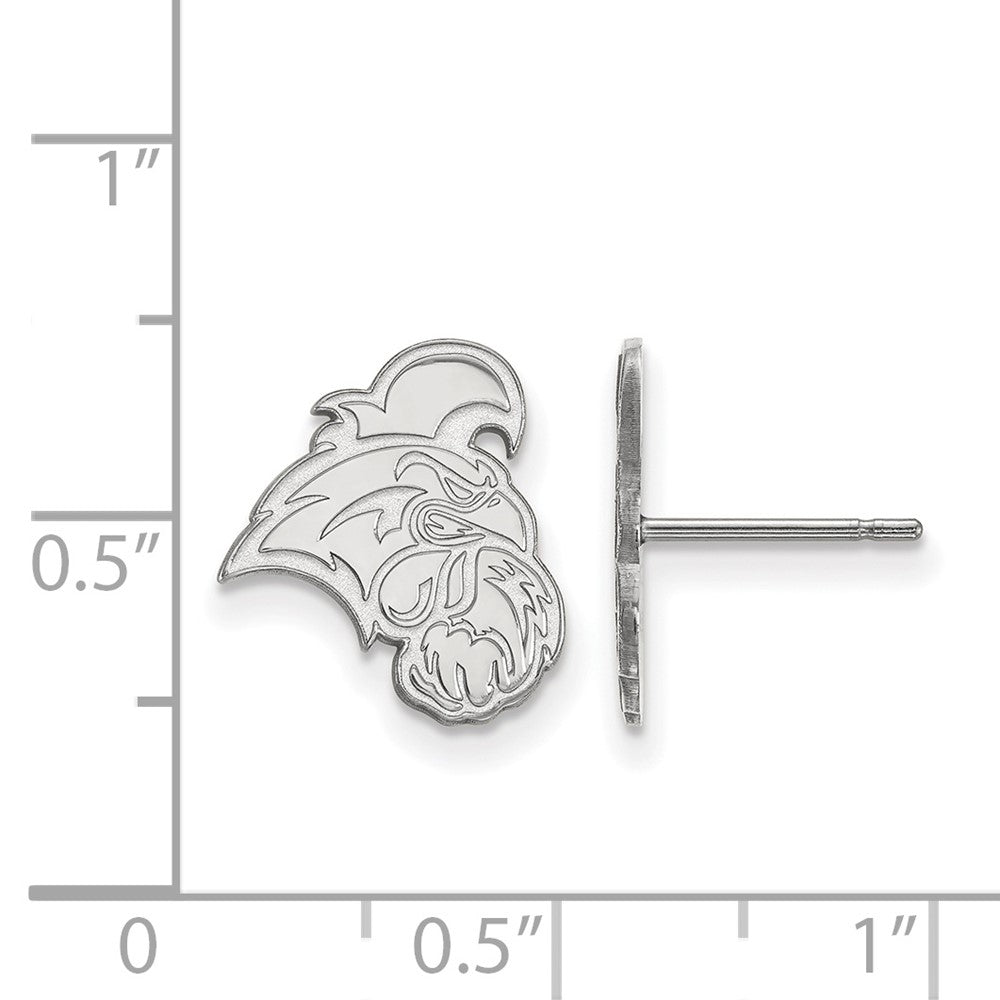 10K White Gold Logoart Coastal Carolina University Chanticleer Small Post Earrings