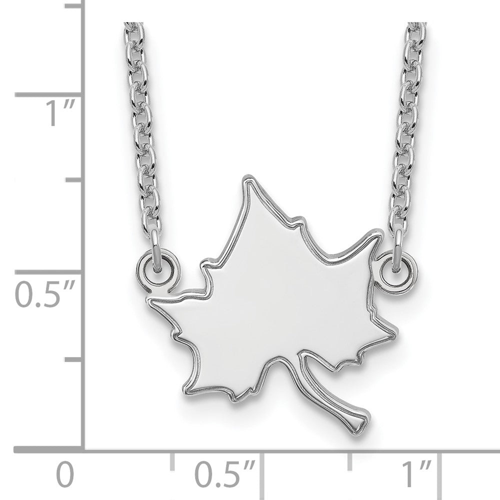 14K White Gold Logoart Indiana State University I S Large Pendant 18 Inch Necklace