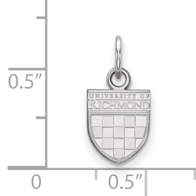 Sterling Silver Ss Rh Plat Logo Art University Of Richmond Xs Pendant