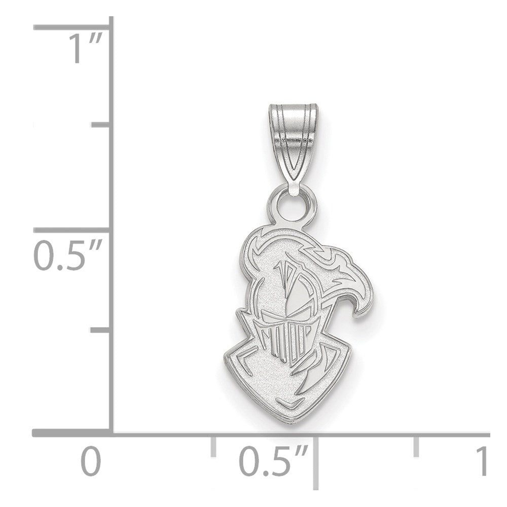 14K White Gold Logoart Furman University Paladin Small Pendant