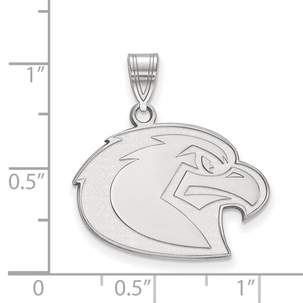 10K White Gold Logoart Marquette University Eagle Large Pendant