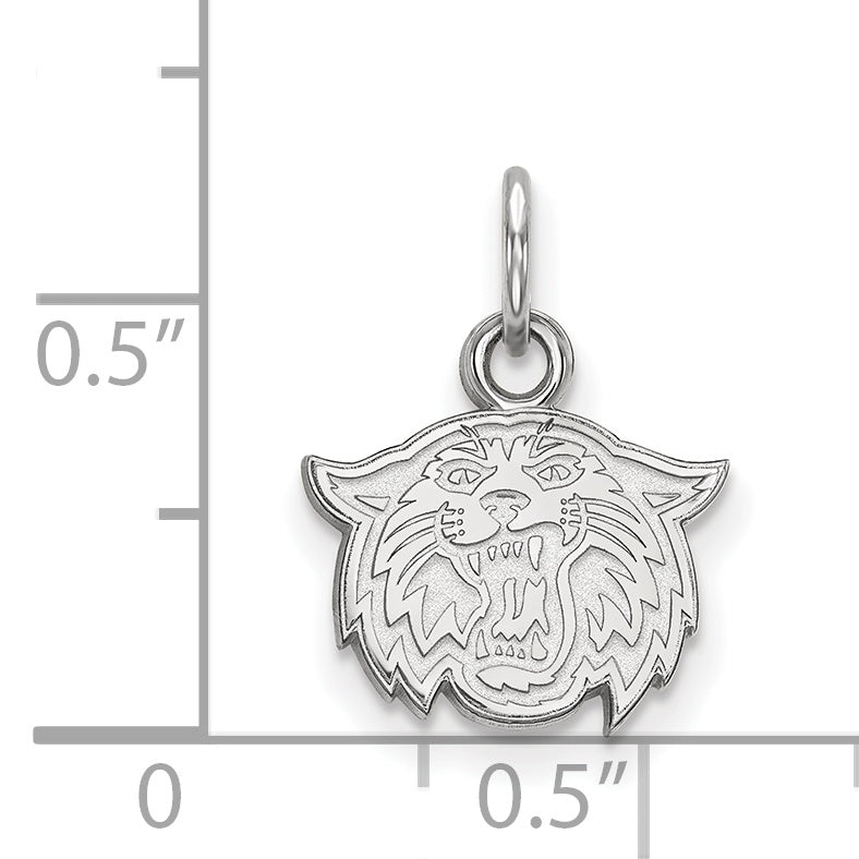 Sterling Silver Rhodium Plated Logoart Villanova University Wildcat Extra Small Pendant