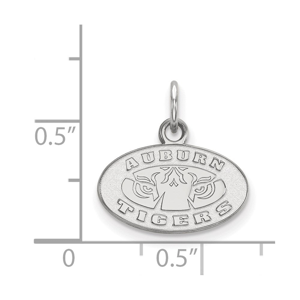 14K White Gold Logoart Auburn Tigers Extra Small Pendant