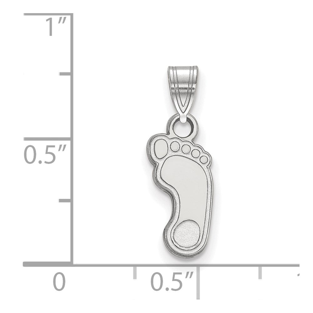 14K White Gold Logoart University Of North Carolina Tar Heel Small Pendant
