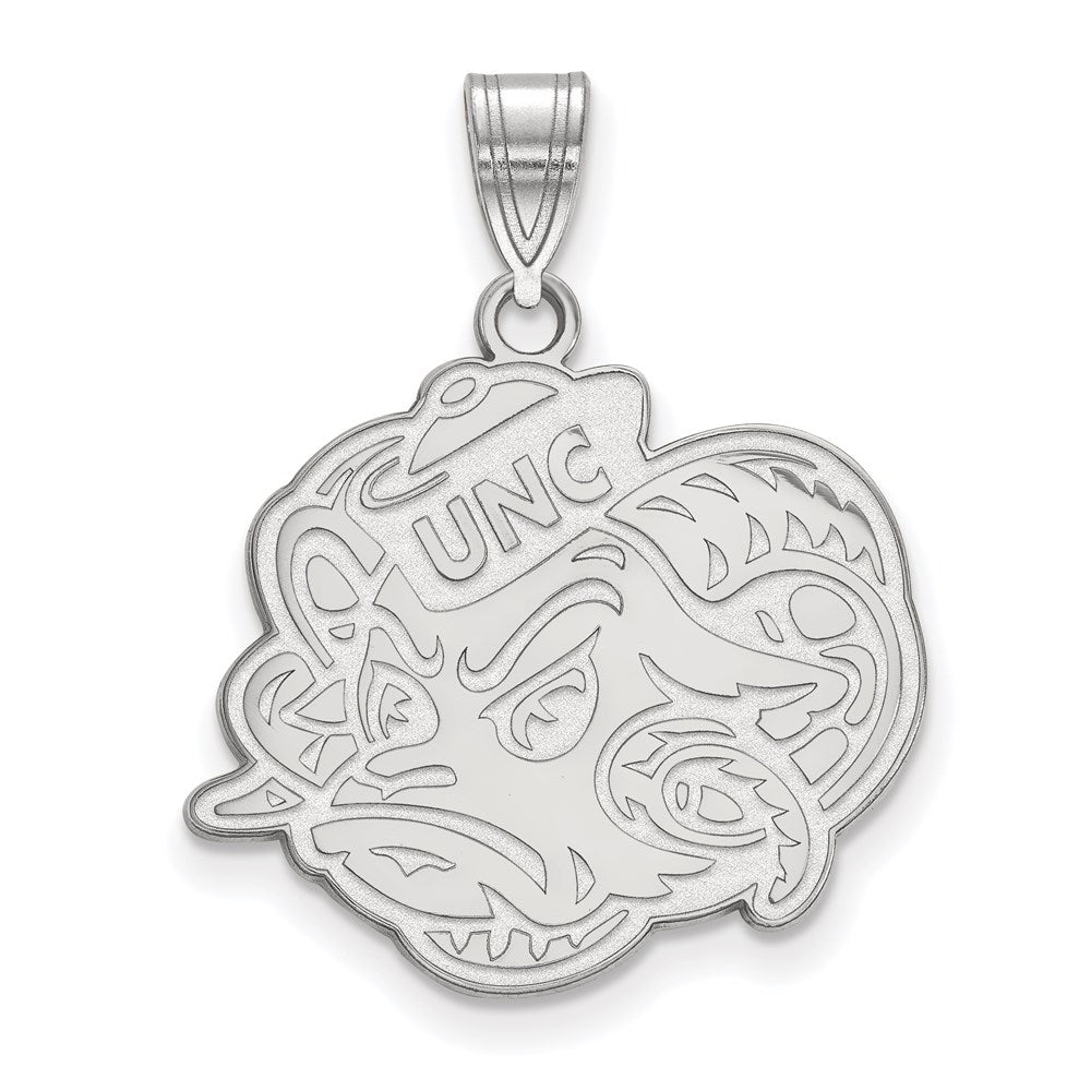 10K White Gold Logoart University Of North Carolina Ram Large Pendant