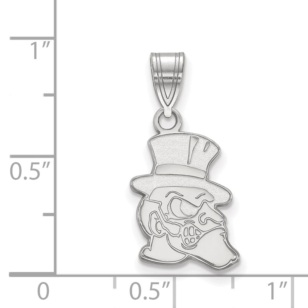 14K White Gold Logoart Wake Forest University Demon Deacon Medium Pendant