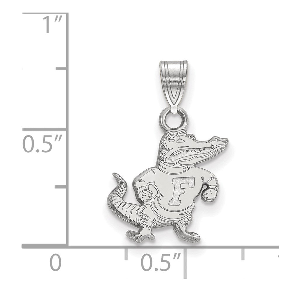 14K White Gold Logoart University Of Florida Gator Small Pendant