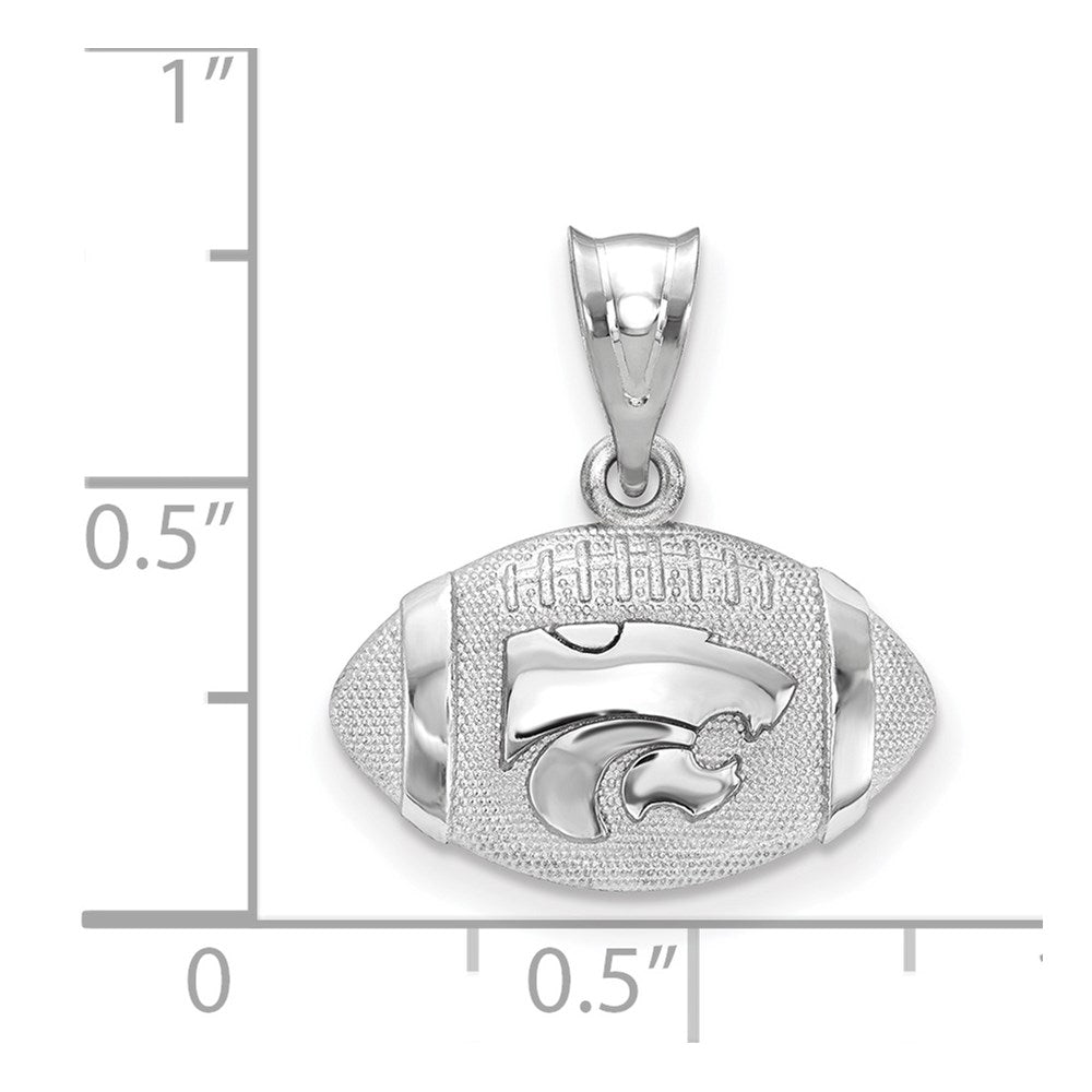 Sterling Silver Kansas State University Football Pendant