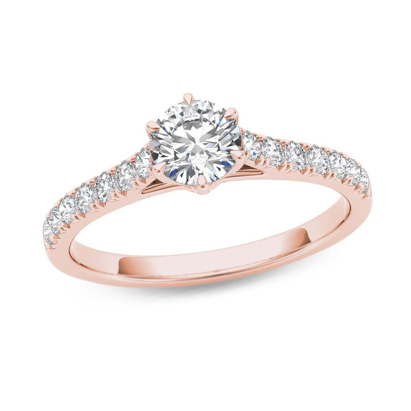 3/4 CT. T.W. Diamond Engagement Ring in 14K Rose Gold