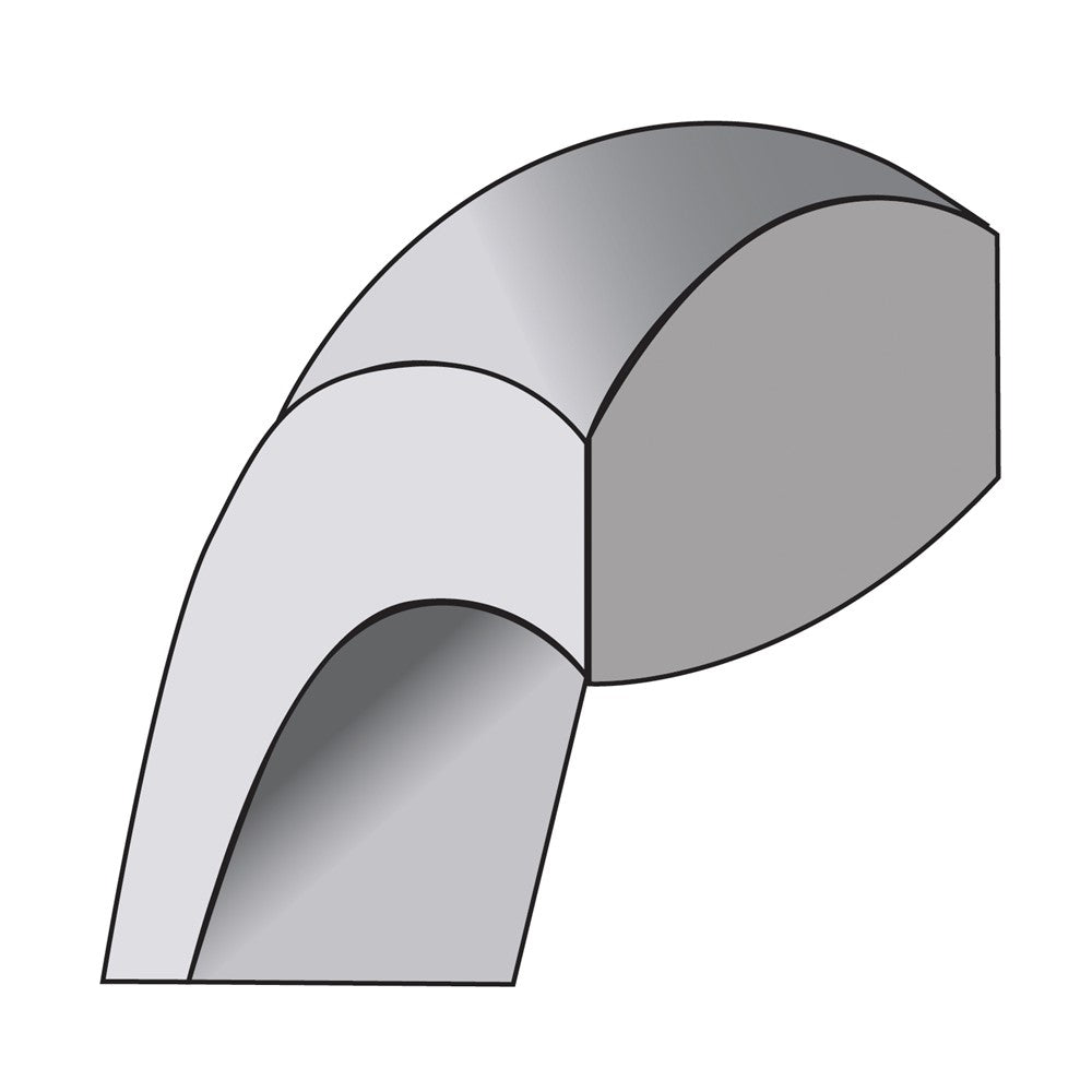 14K White Gold 1mm Standard Comfort Fit Band