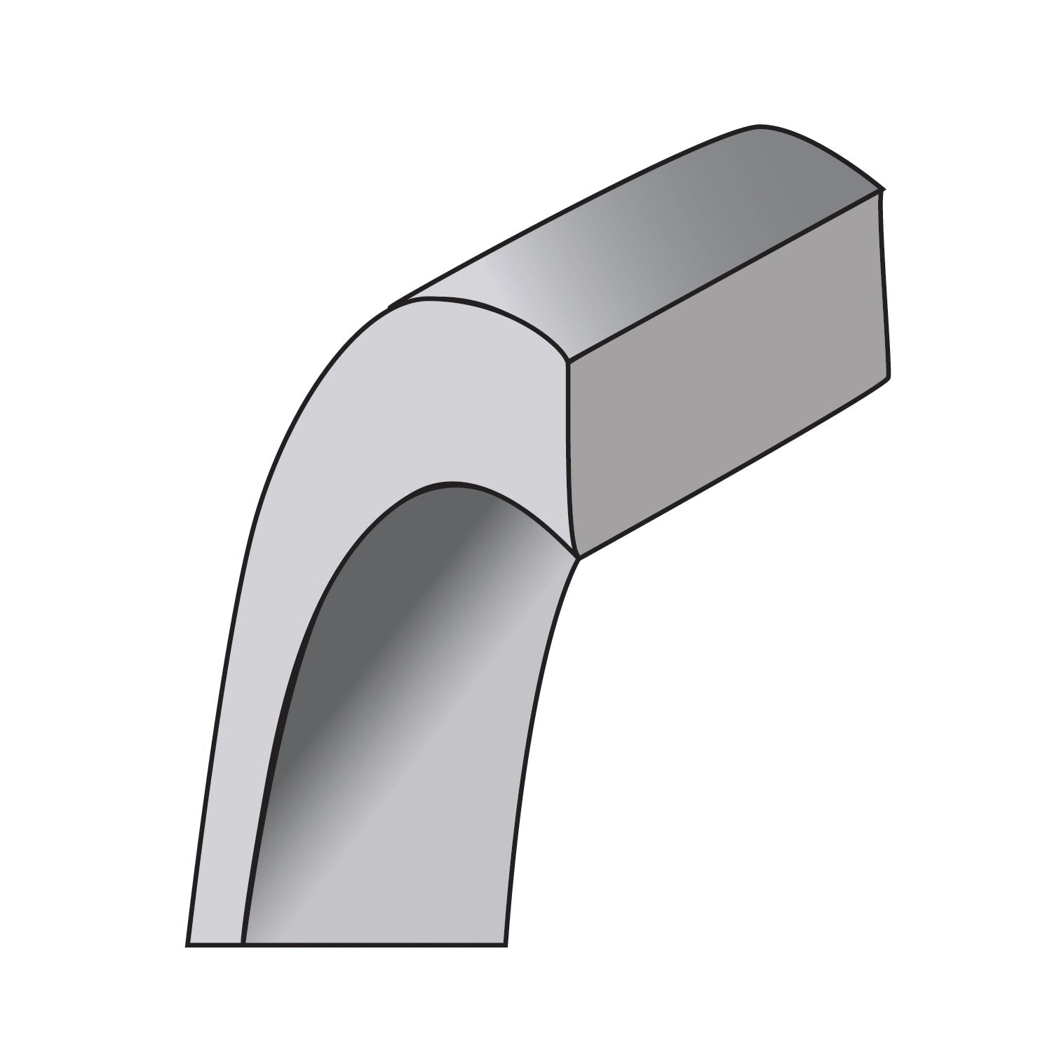 10K White Gold 10Kw 5.5mm Lightweight Flat Band Size 5