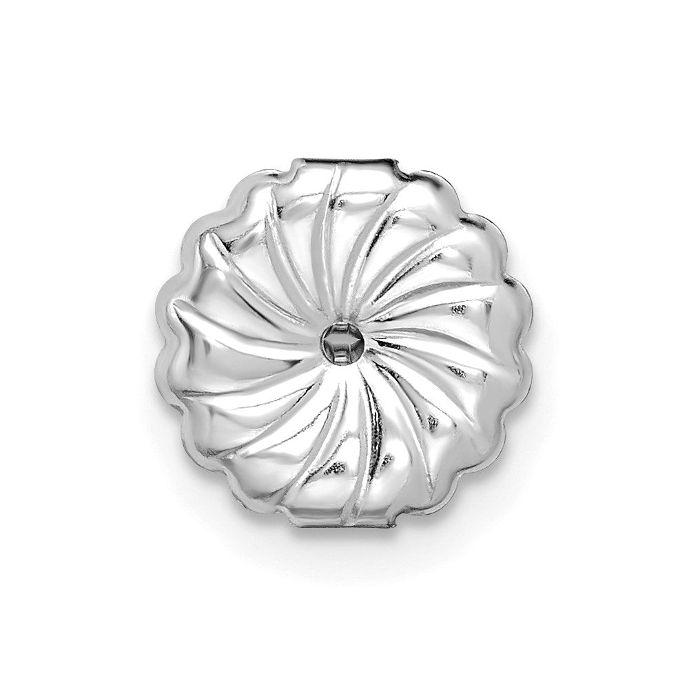 14k White Gold 5 ctw Certified Lab Grown Diamond VS/SI+ G+ Round 4 Prong Heavy Wt. Stud Earrings