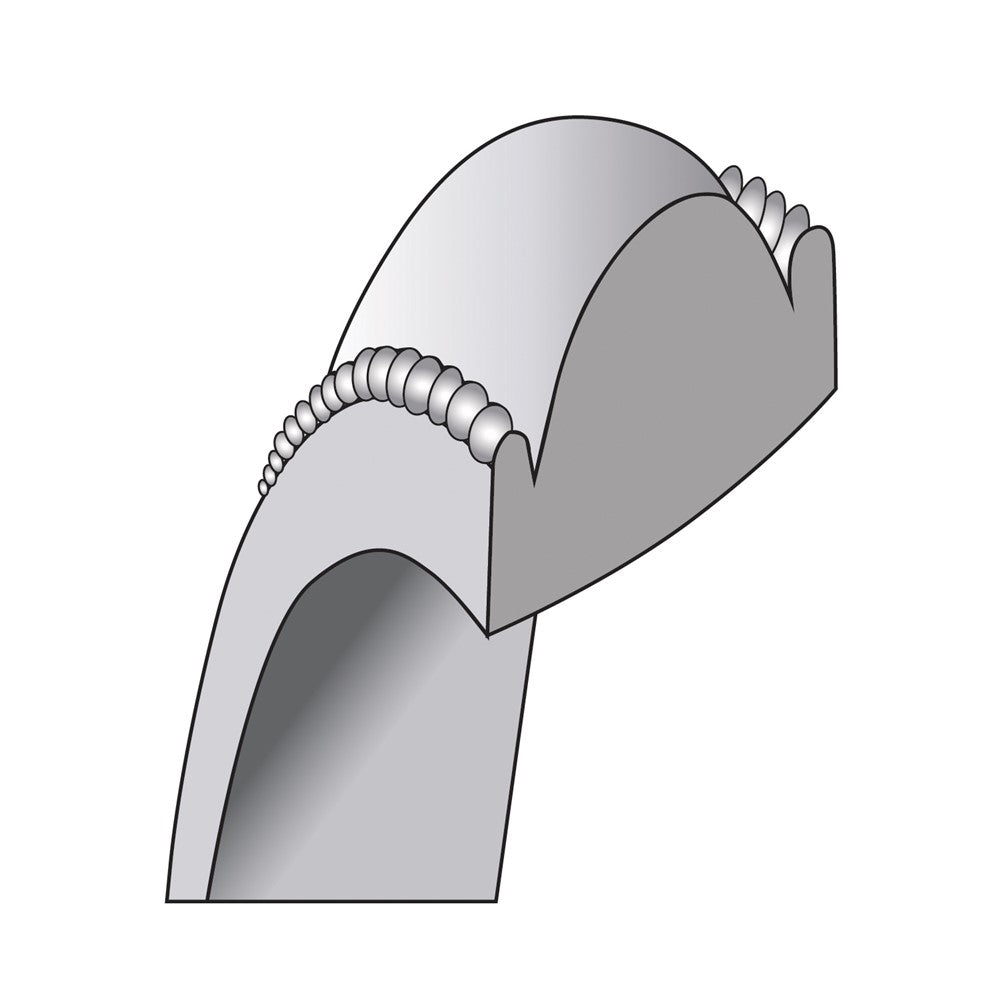 10K White Gold 10Kw 7mm Milgrain Comfort Fit Band Size 6.5