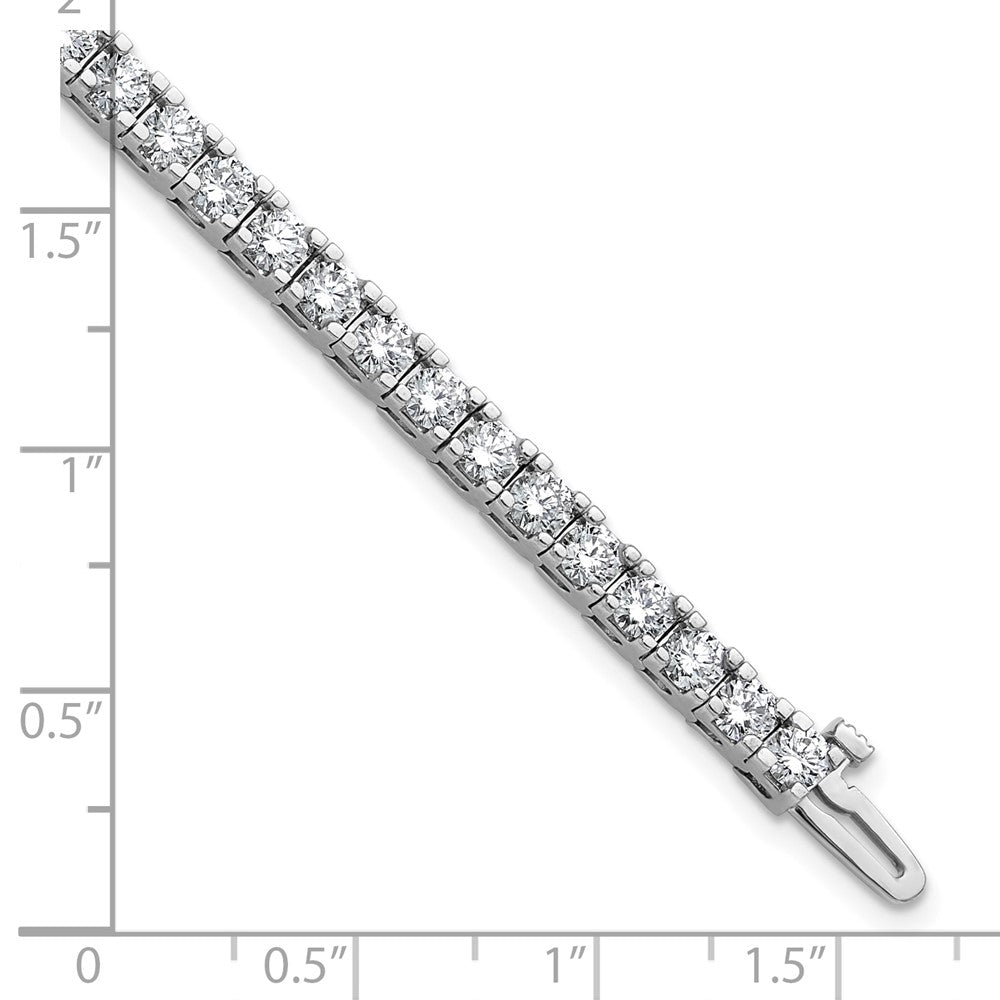 14K White Gold True Origin 6 3/8 Carat Lab Grown Diamond Vs D E F Tennis Bracelet