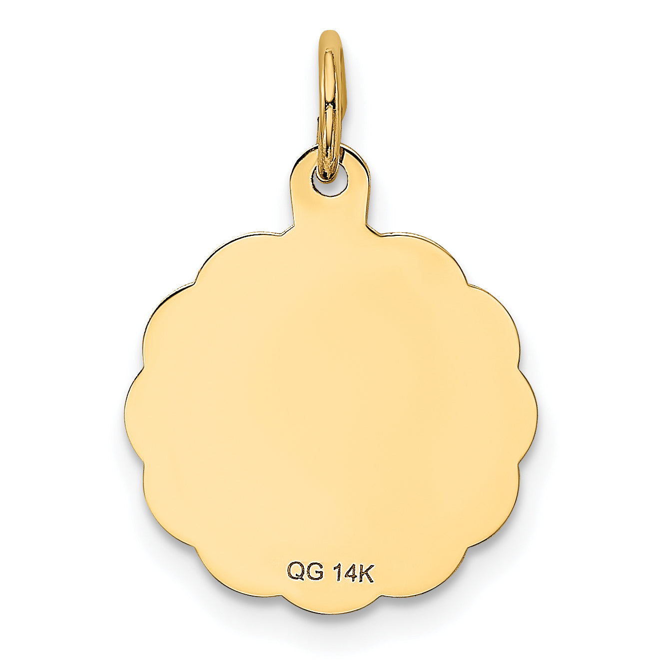 14k Yellow Gold 14k Love Birds Disc Charm