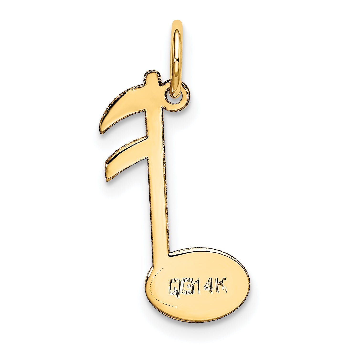 14k Yellow Gold 14k Polished Musical Note Charm