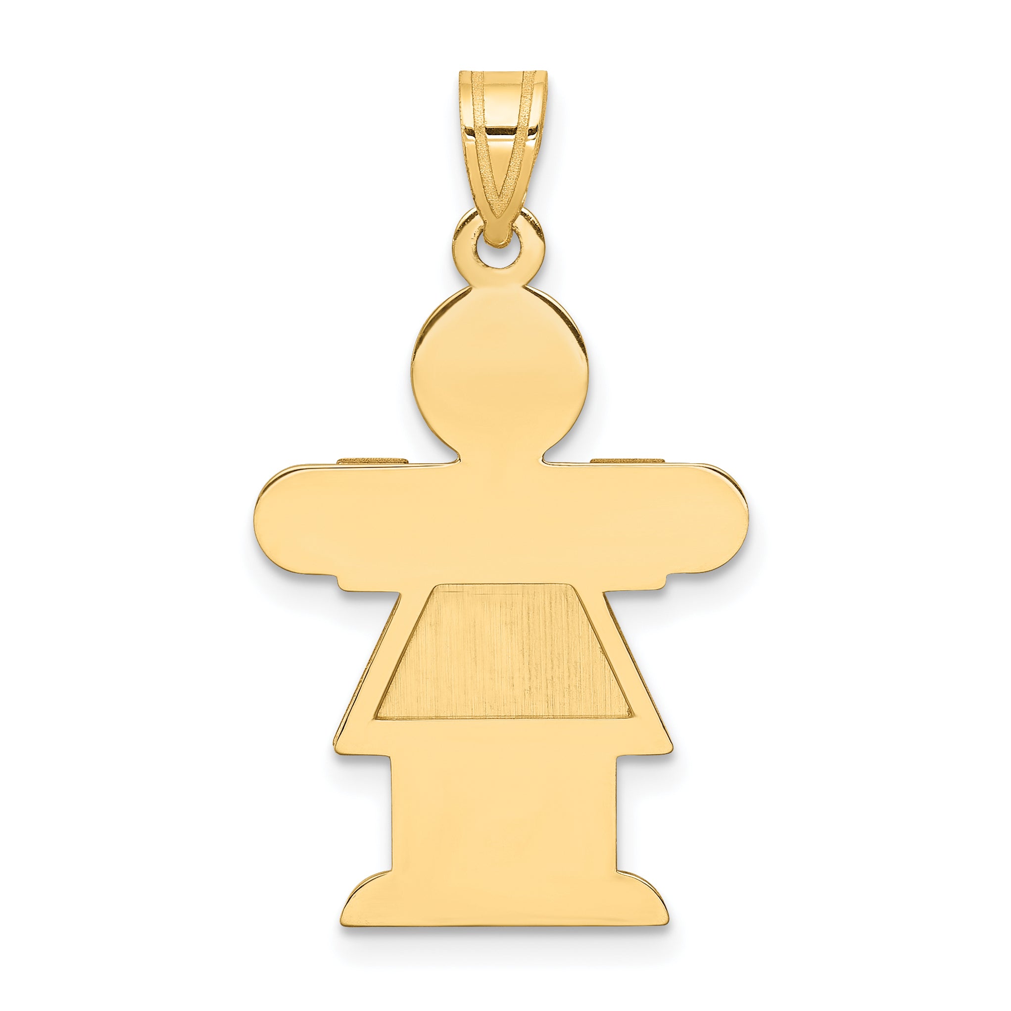 14k Yellow Gold 14k Girl Charm