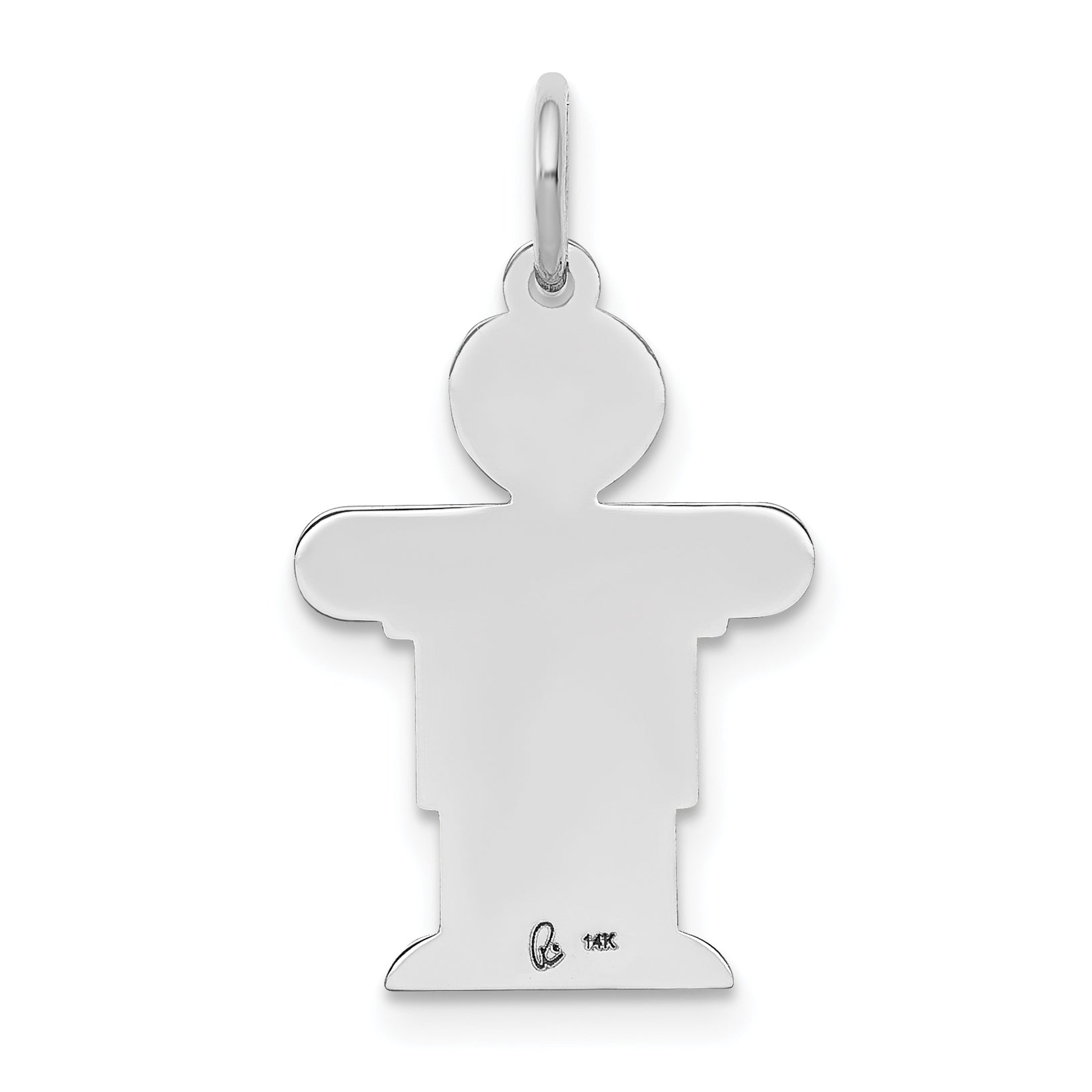 14k White Gold 14k White Gold Kid Charm