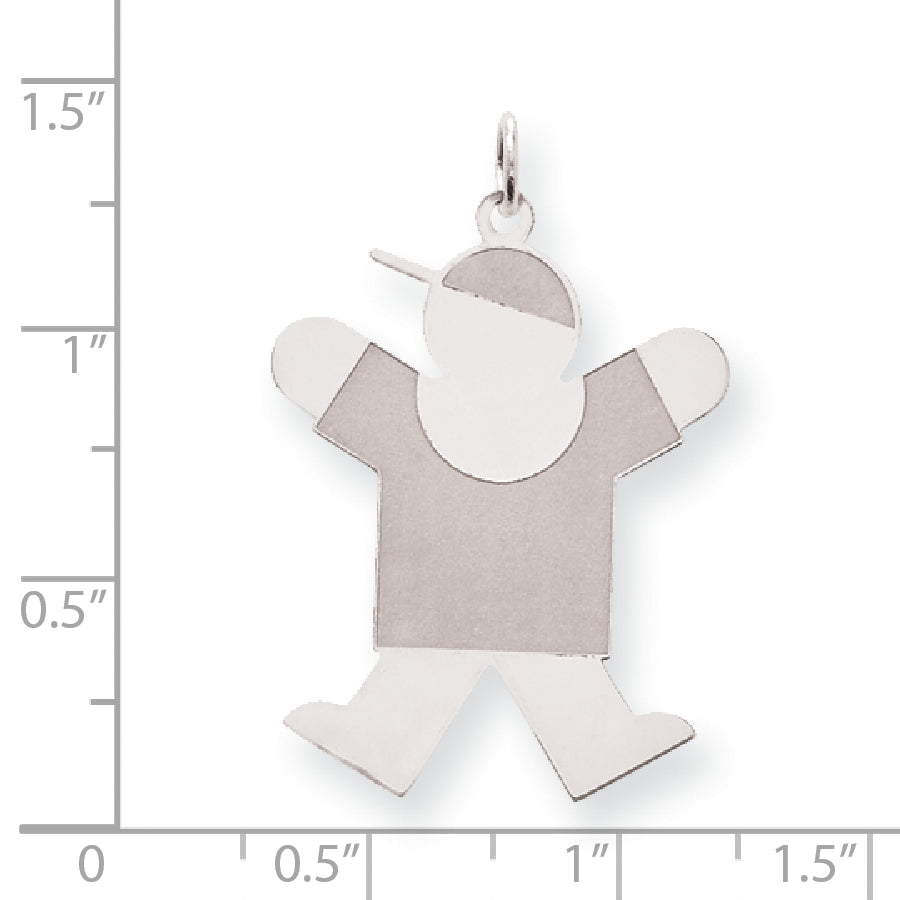 Sterling Silver Joy Kid Charm