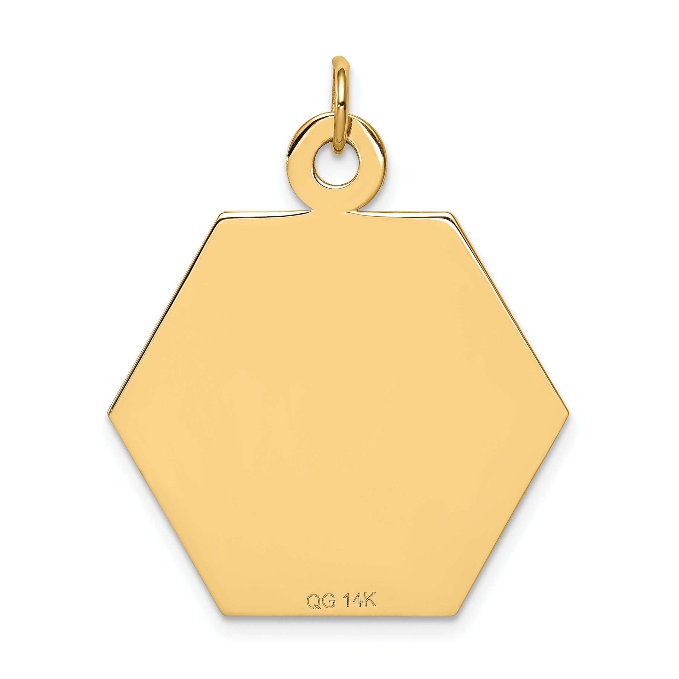 14k Yellow Gold 14k Red Enamel Medical Jewelry Pendant