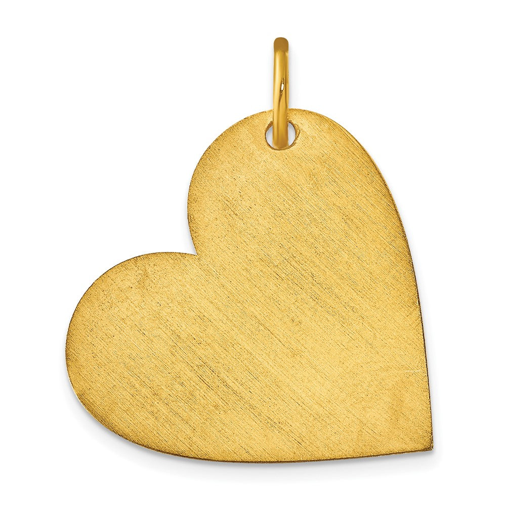 Gold Plated Sterling Silver/Gold Blank Heart Charm