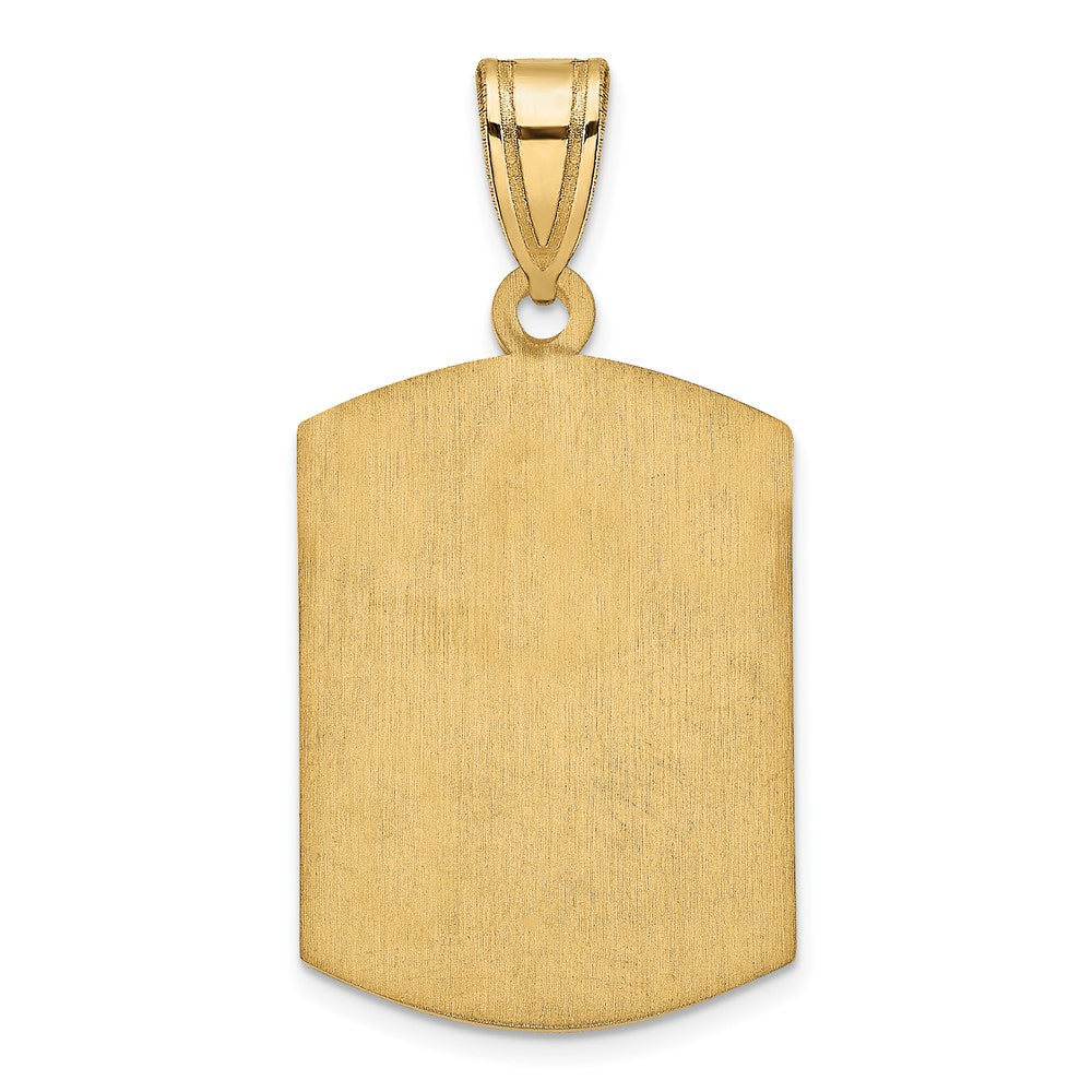 Gold Plated Sterling Silver/Gold Brushed Monogram Pendant
