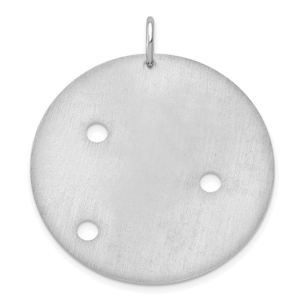 Sterling Silver /Rhodium Plated Signature With Birthstones Pendant