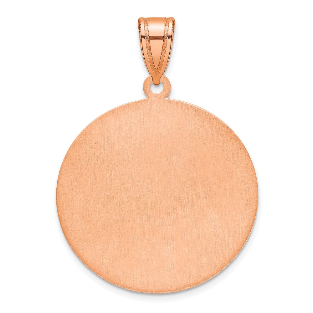 Rose Plated Brushed I Love You To The Moon Pendant