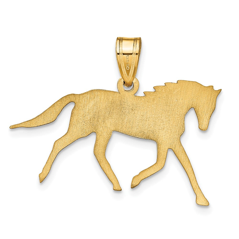 Gold Plated Sterling Silver/Gold Horse With Name Pendant