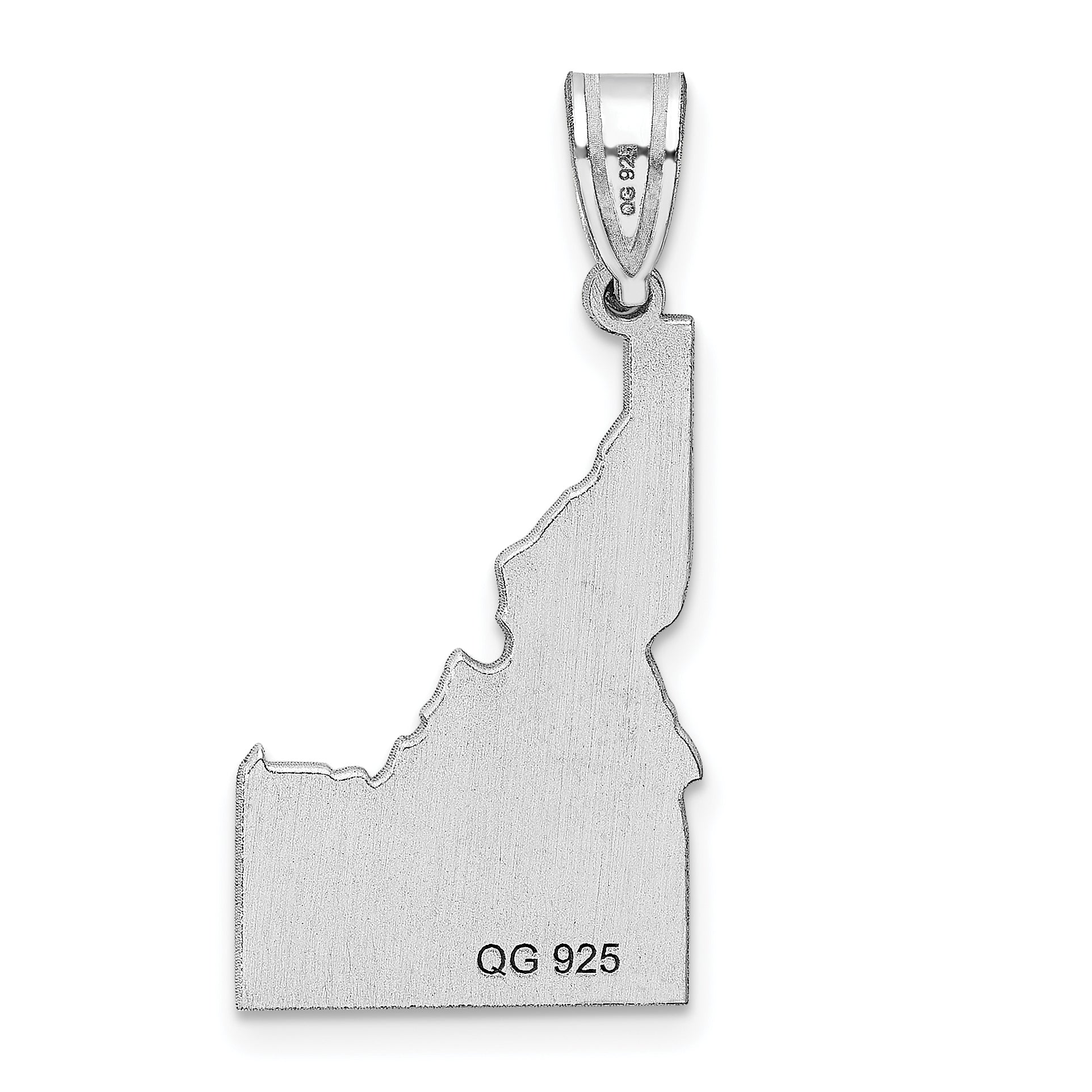 14K White Gold 14Kw Idaho State Pendant