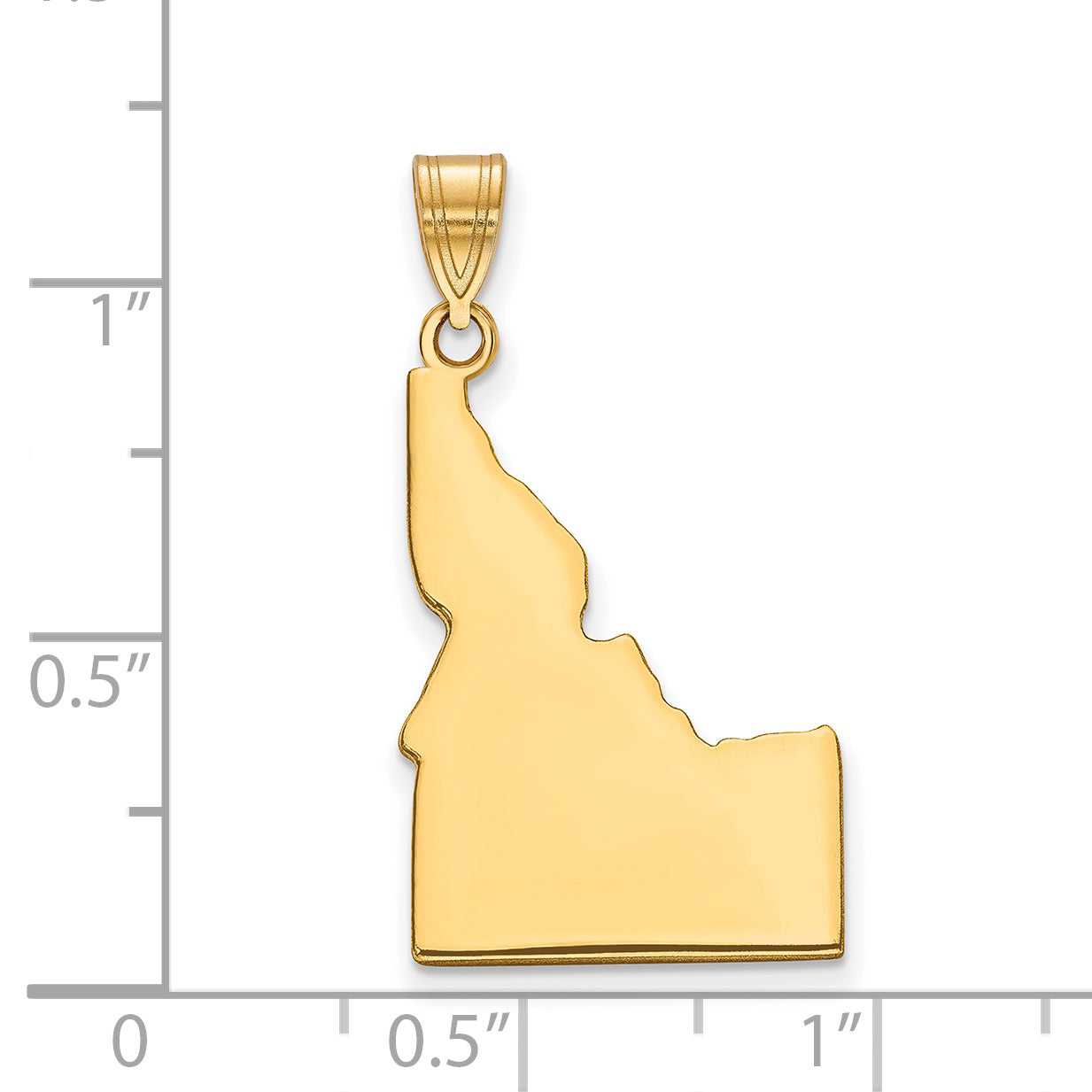 Gold Plated Sterling Silver/Gold Idaho State Pendant