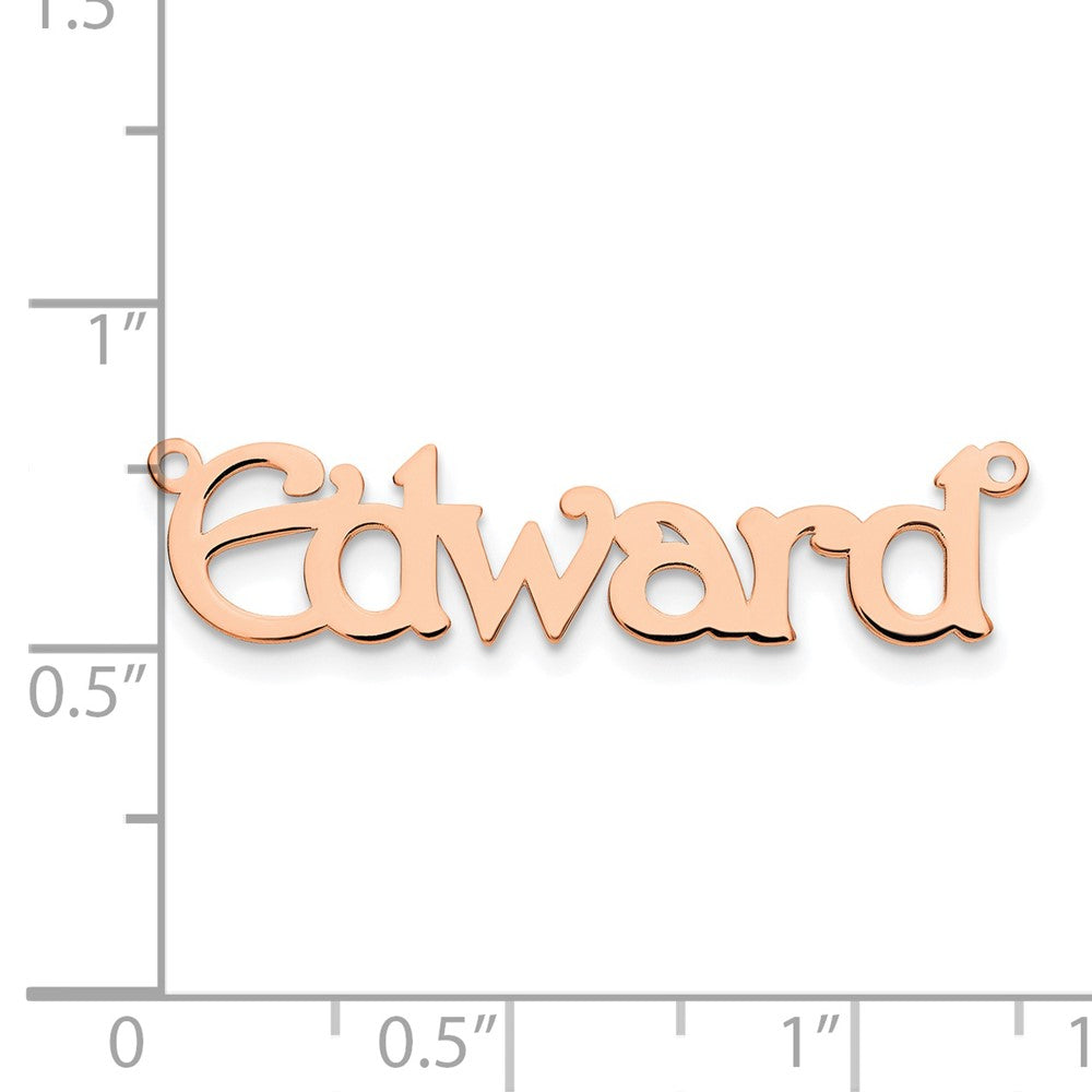 Rose Plated Sterling Silver/Rose Polished Name Plate