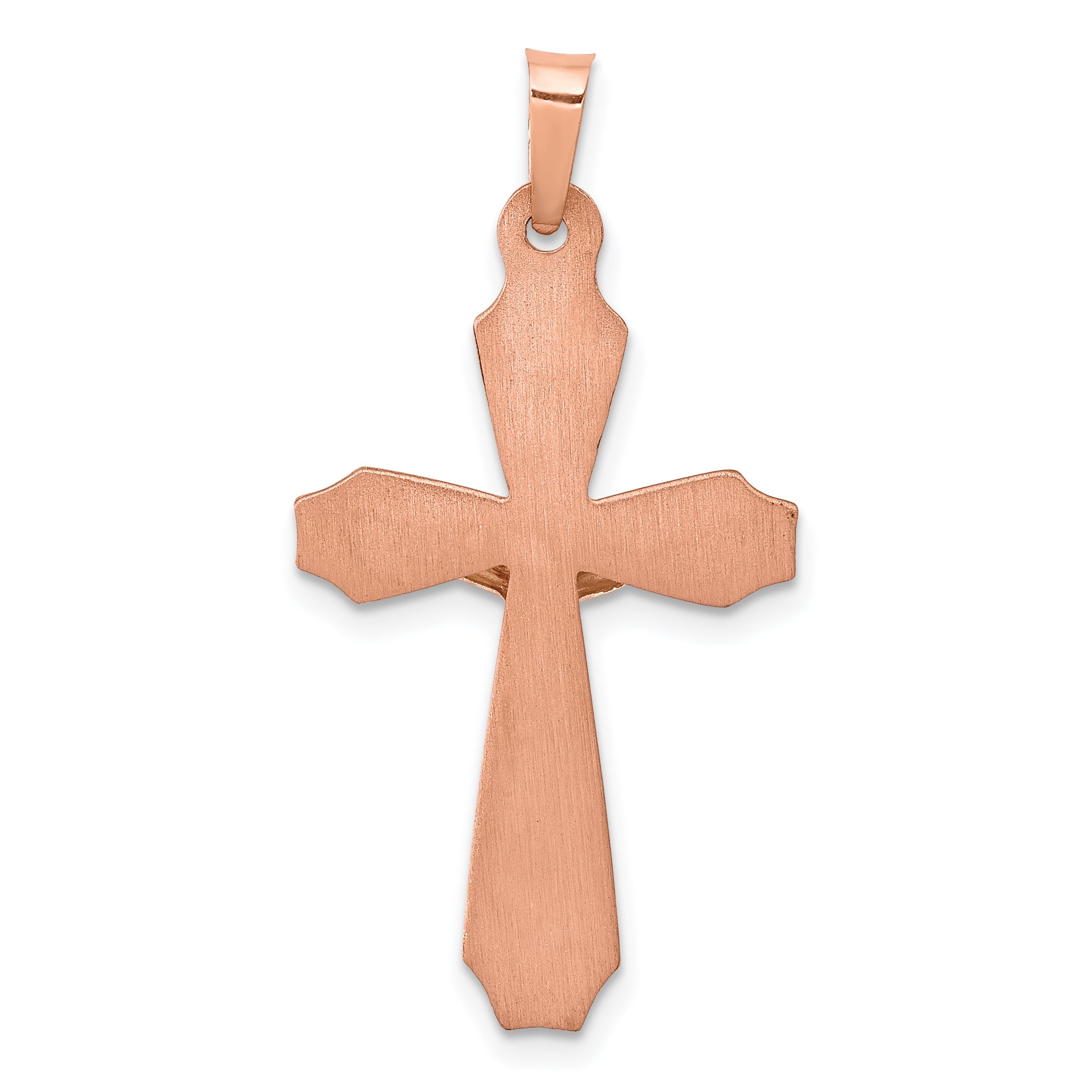 14k Two-tone 14k Two-tone Hollow Crucifix Pendant