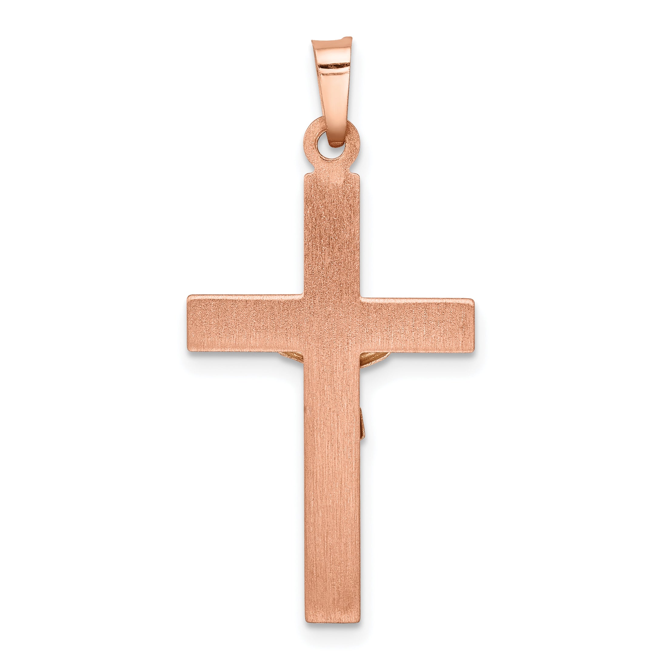 14k Two-tone 14k Two-tone Gold Hollow Crucifix Pendant