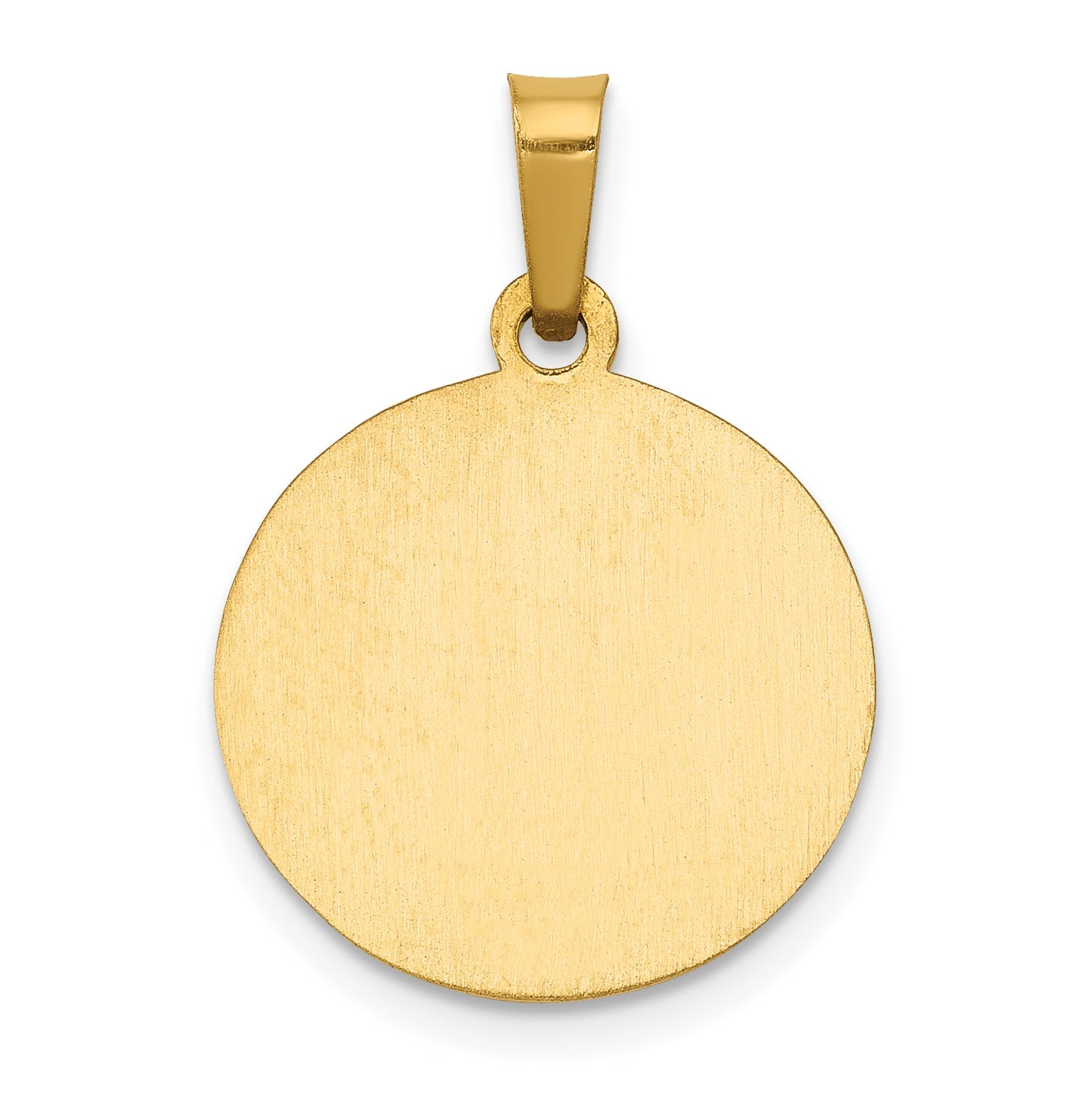 14k Yellow Gold 14k Polished and Satin St Gerard Medal Hollow Pendant
