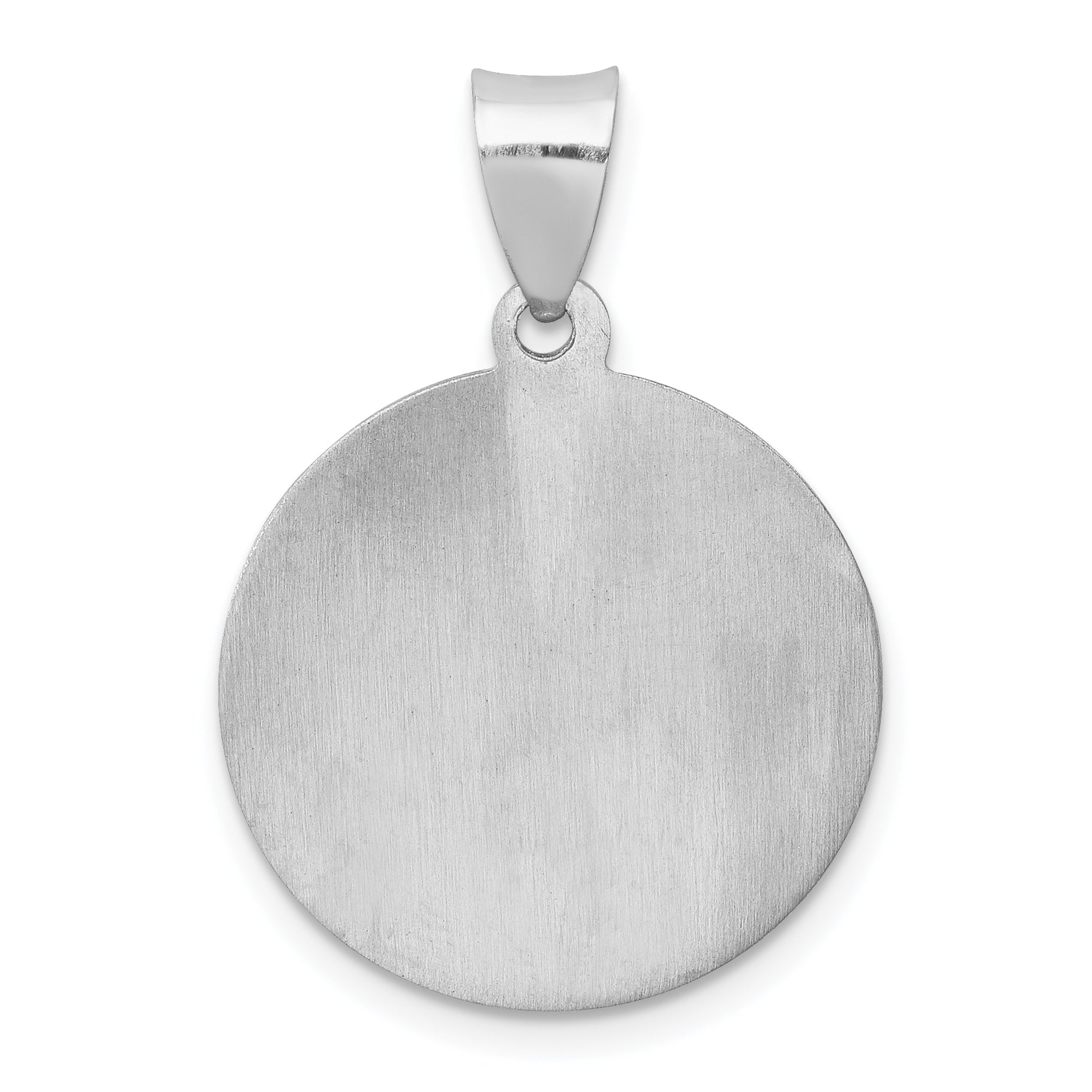 14k White Gold 14K White Gold Polish/Satin St Jude Thaddeus Medal Hollow Pendant