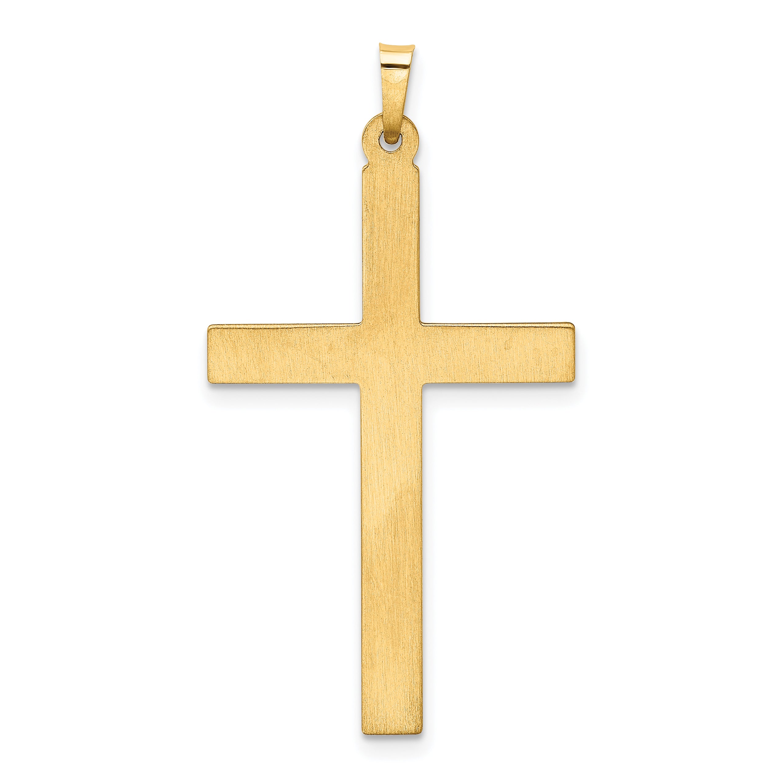 14k Yellow Gold 14k Hollow Cross Pendant