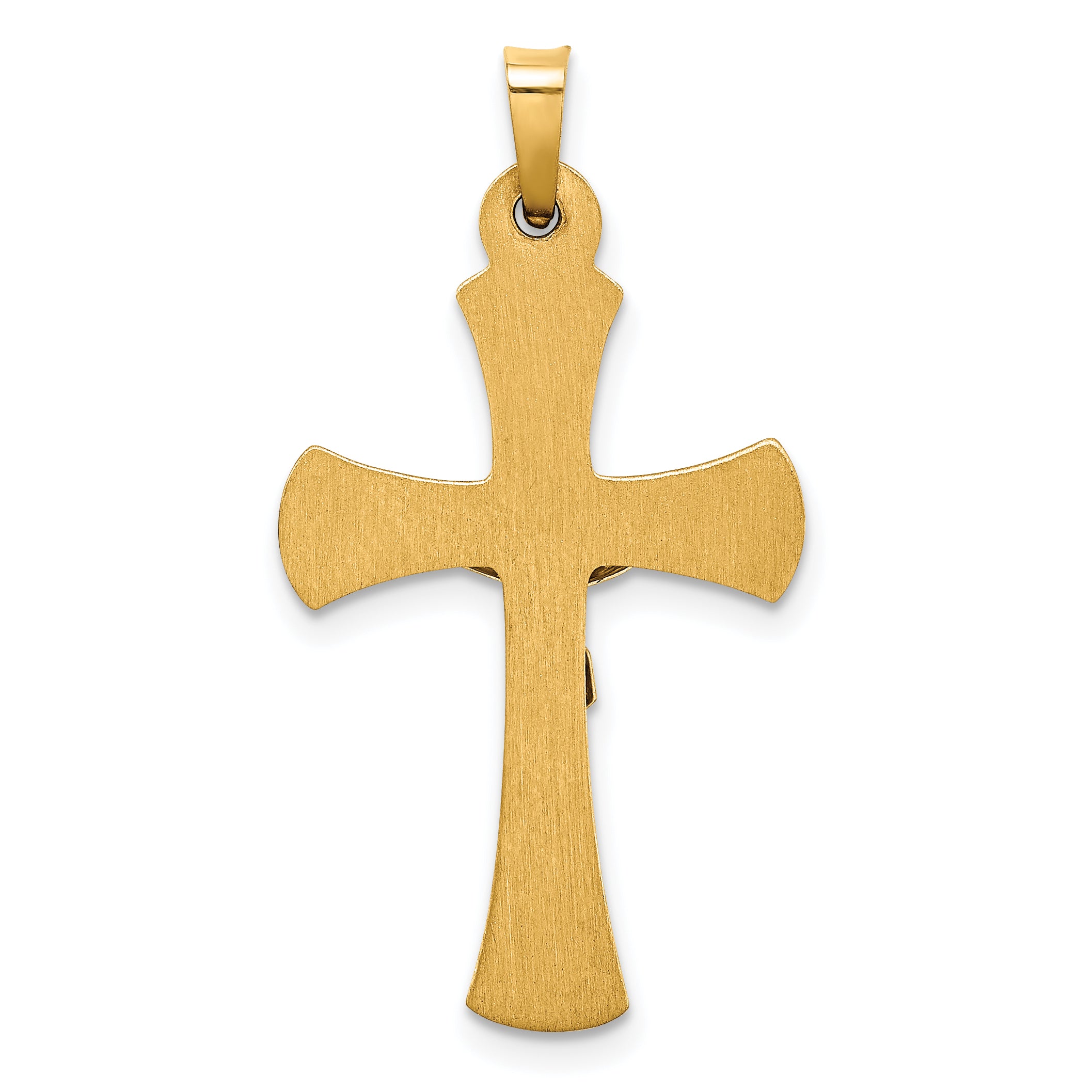 14k Two-tone 14k Two-tone INRI Hollow Crucifix Pendant