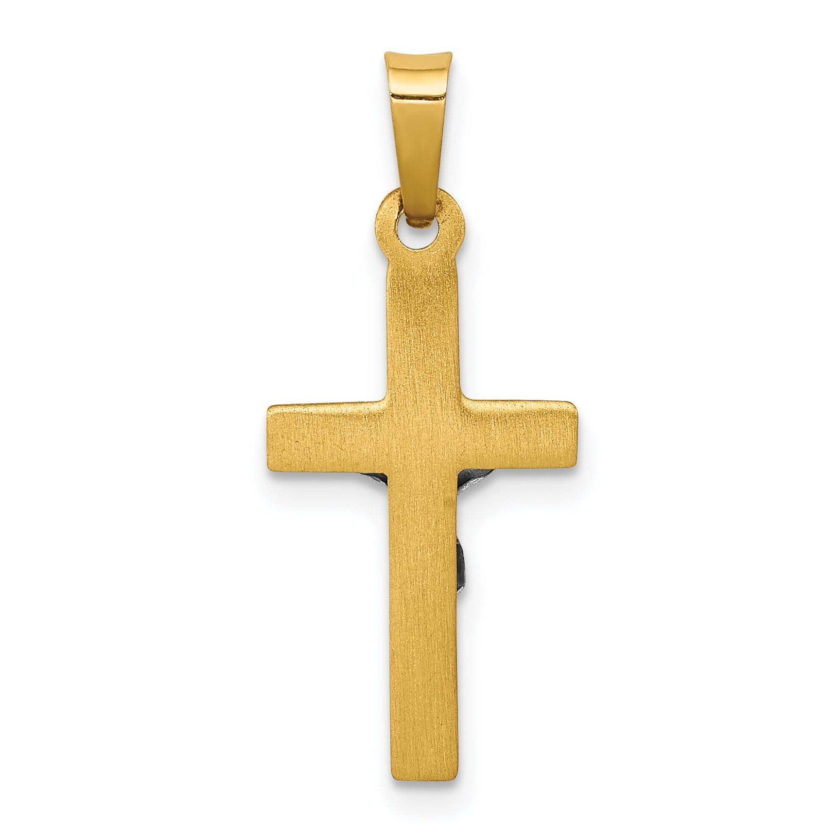 14k Two-tone 14k Two-tone INRI Hollow Crucifix Pendant