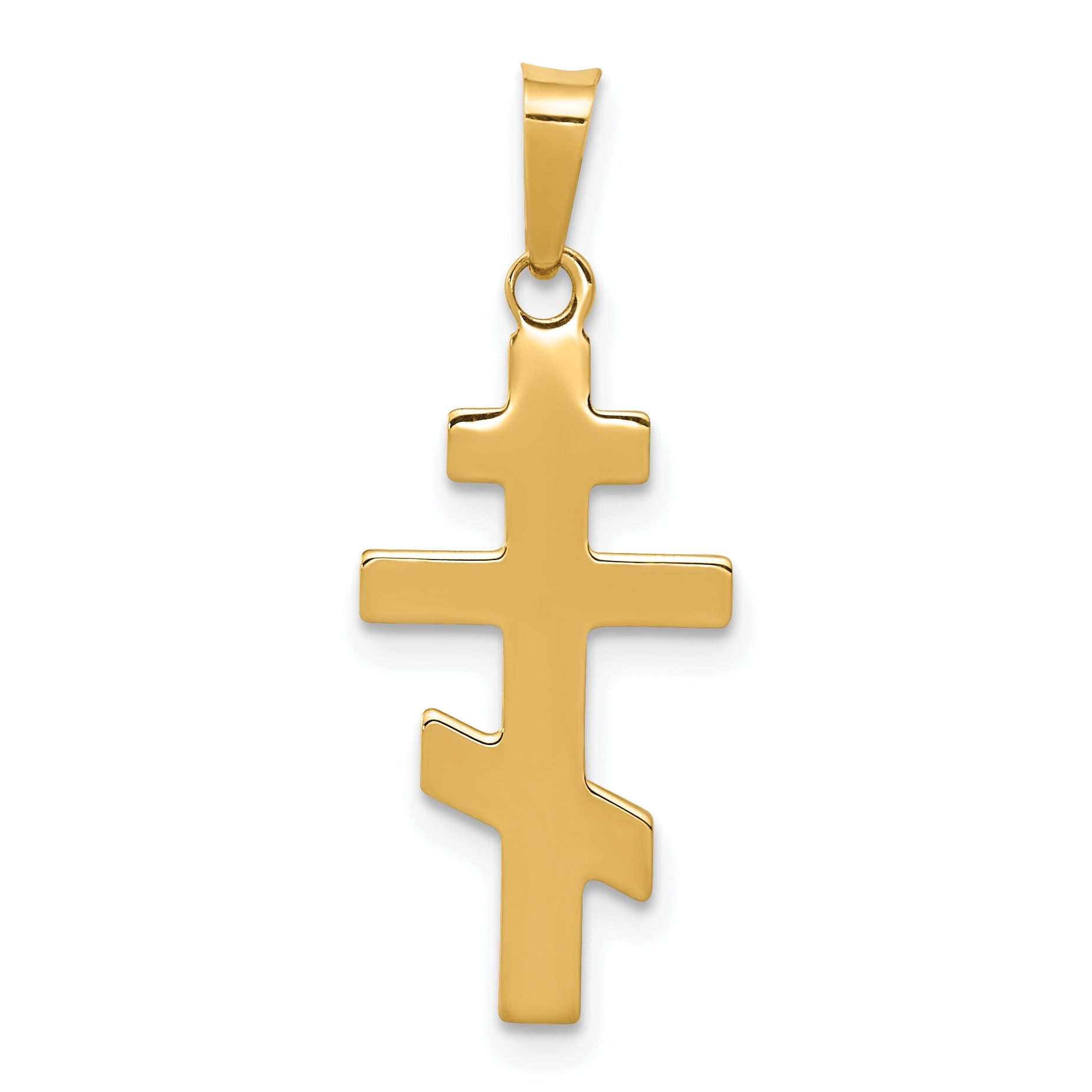 14k Yellow Gold 14k Eastern Orthodox Cross Charm