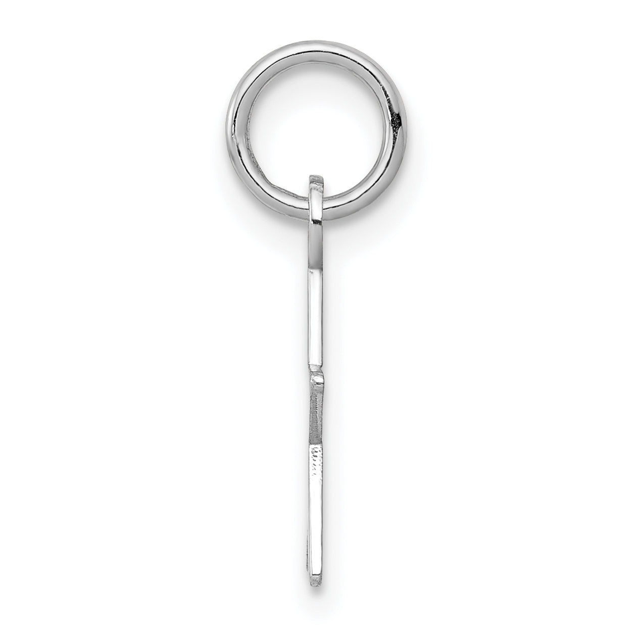 14k White Gold 14k White Gold Plain .018 Gauge Engravable Star Charm