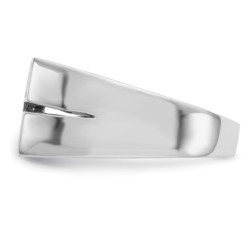 14k White Gold AAA Real Diamond men's ring
