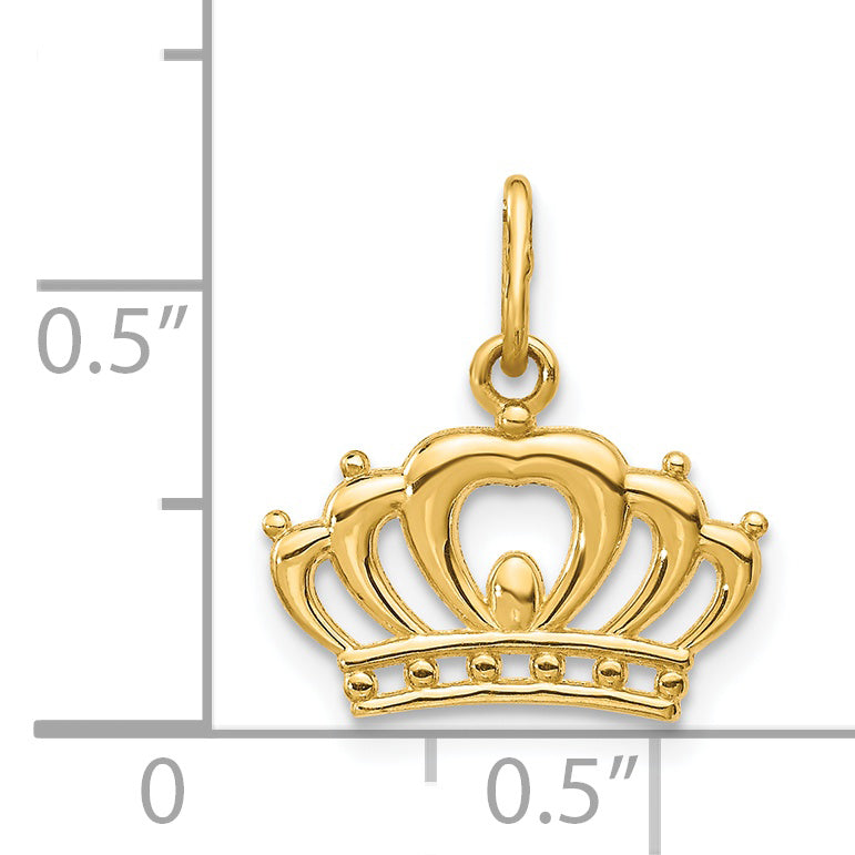 14k Yellow Gold 14k Crown Charm