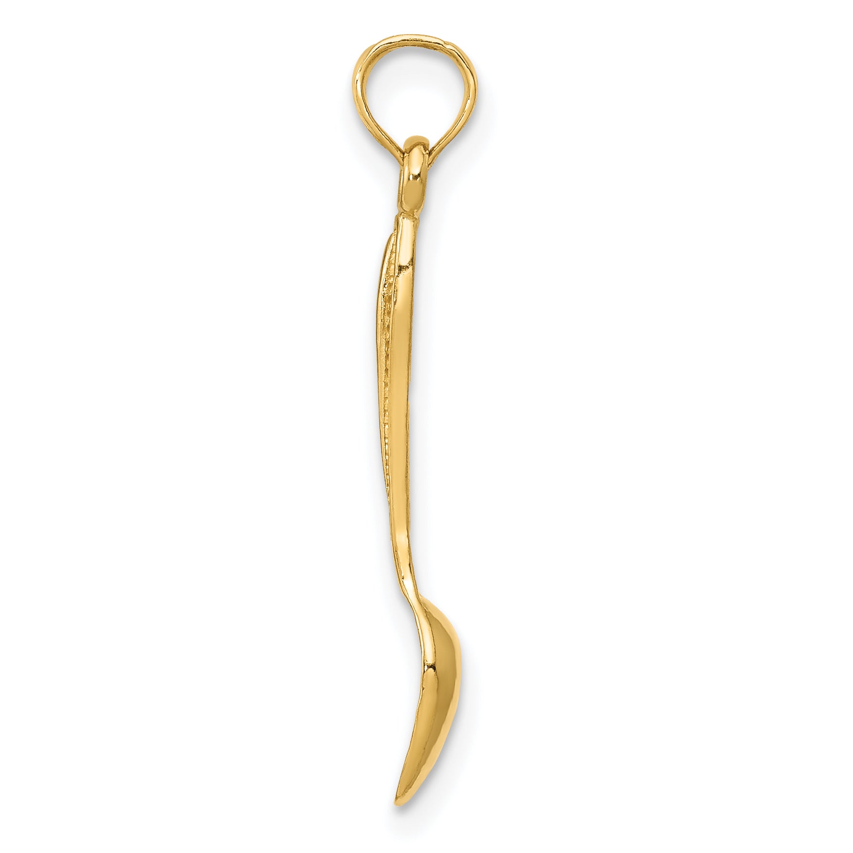 14k Yellow Gold 14K 3-D Table Spoon Pendant