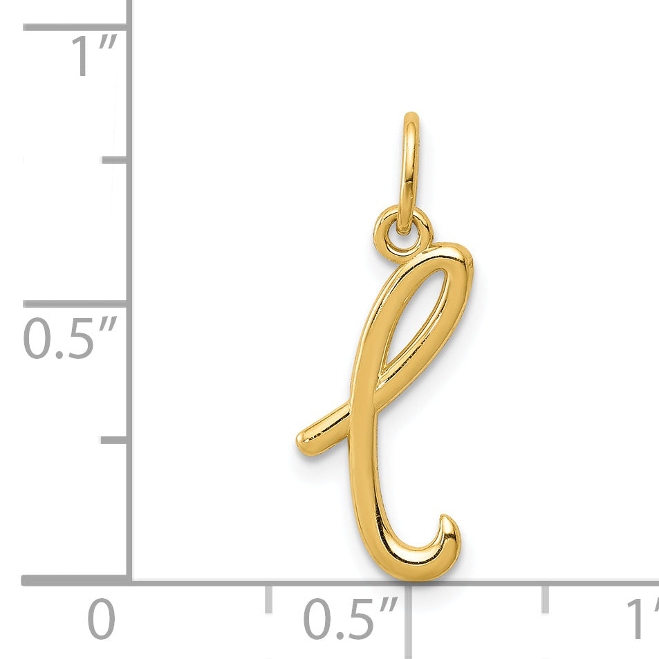 14k Yellow Gold 14k Yellow Gold Letter L Initial Charm