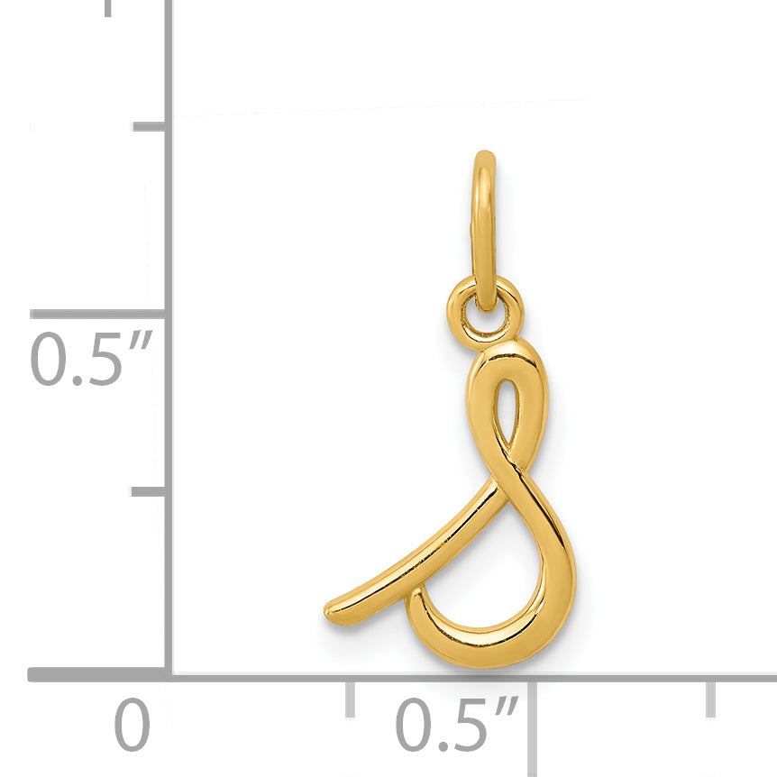 14k Yellow Gold 14k Yellow Gold Letter S Initial Charm