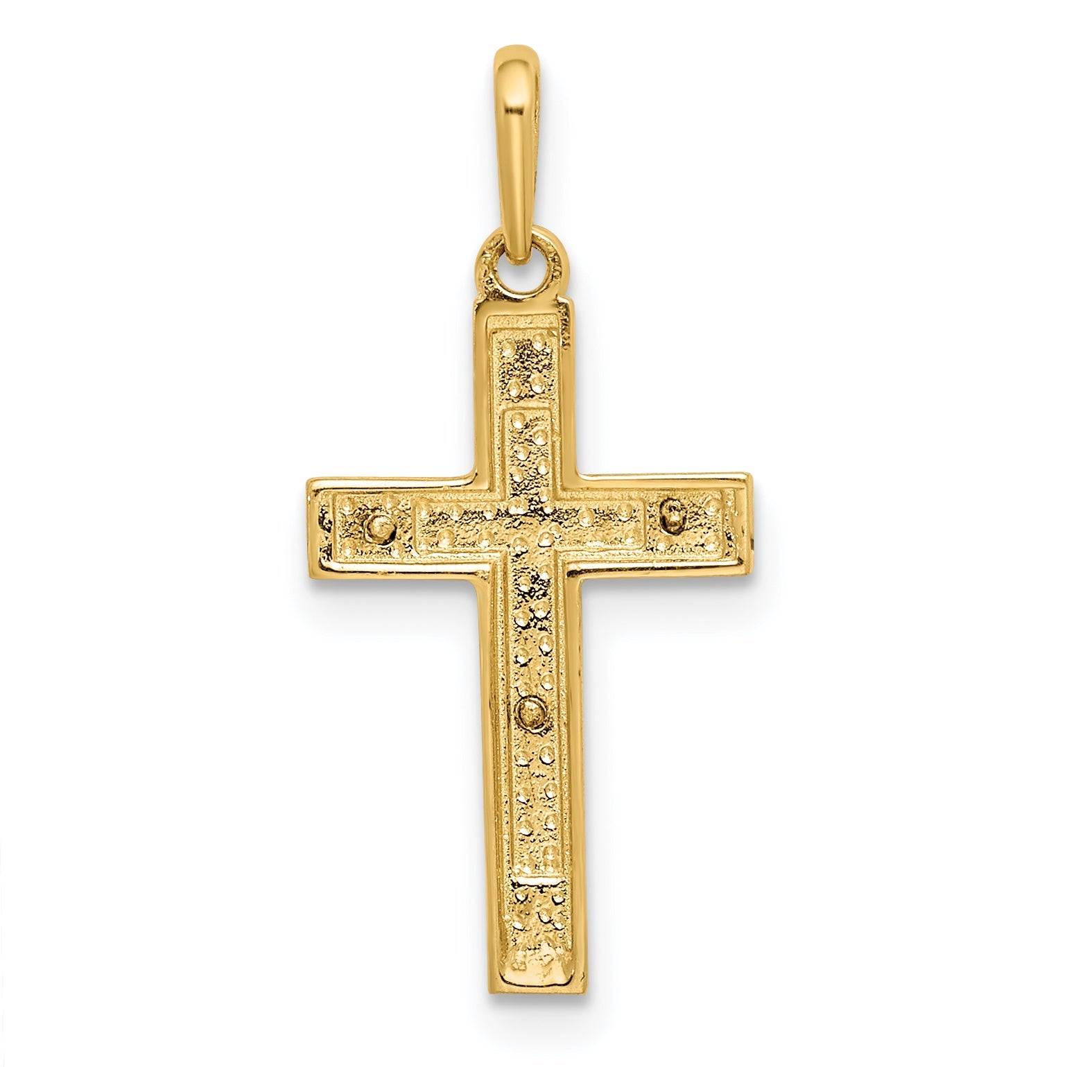 14k Two-tone 14K Two-tone Crucifix Pendant